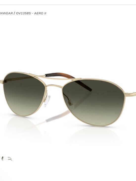 Oliver Peoples Gold Aero Sunglasses Pilot Polarized 57 17 140 main image 9